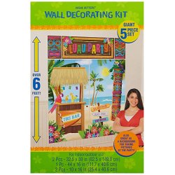 Hawaii Vggdekoration med Tiki bar