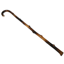 Vandringsstav i brunt tr