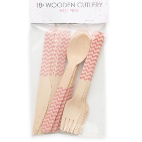 Trbestick 18 delar Rosa