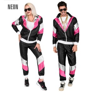 Joggingset i svart-pink