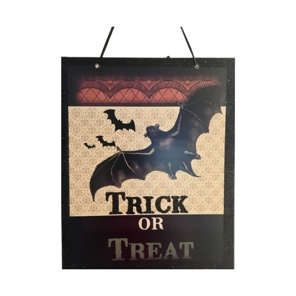 Trick or treat skilt