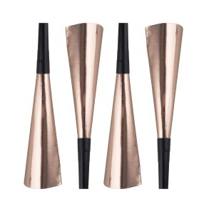Tudehorn i rosegold 4 stk