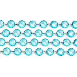 Diamantkedja med rosa plastdiamanter