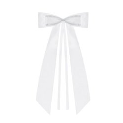 Satinsljfe med tylsljfe i hvid