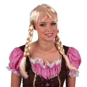 Tyrolerpige peruk  Blond
