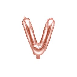 Folie ballon BOGSTAVER - Rosegold, 35 cm