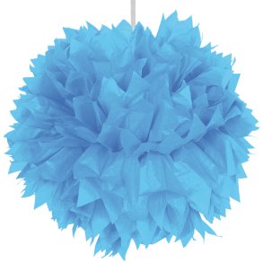 Vv pompom  30 cm Lysebl