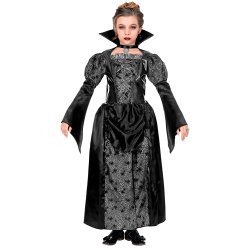 Vampyr kjole til piger i sort