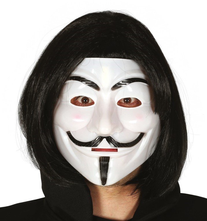 Øde Hårdhed Uafhængig Vendetta maske i plast | Køb billig Anonymous masker her!!