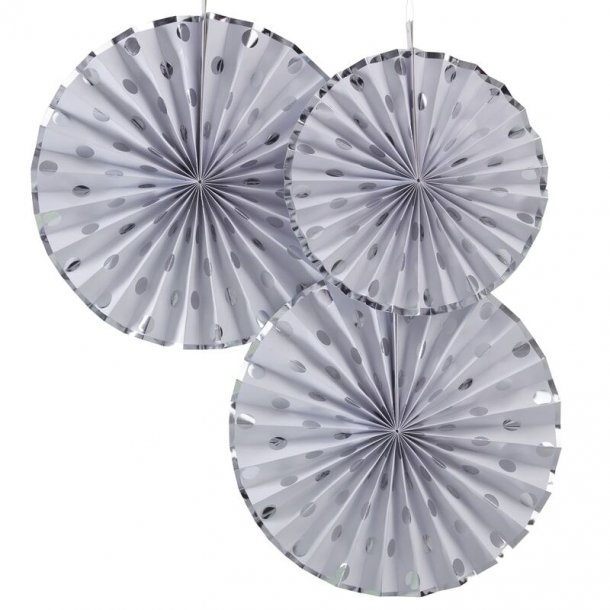 Pappersflkt set 3st Vit-iris Lux
