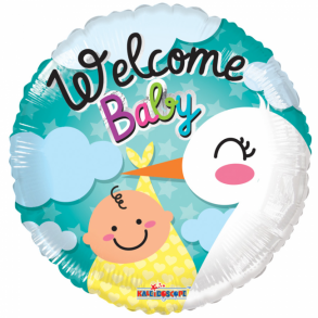 Welcome baby folieballon 