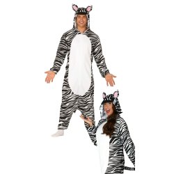 Zebra kostume jumpsuit